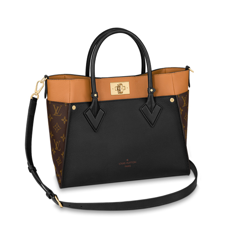 Louis Vuitton ON MY SIDE MM Tote Bag M53823 Black